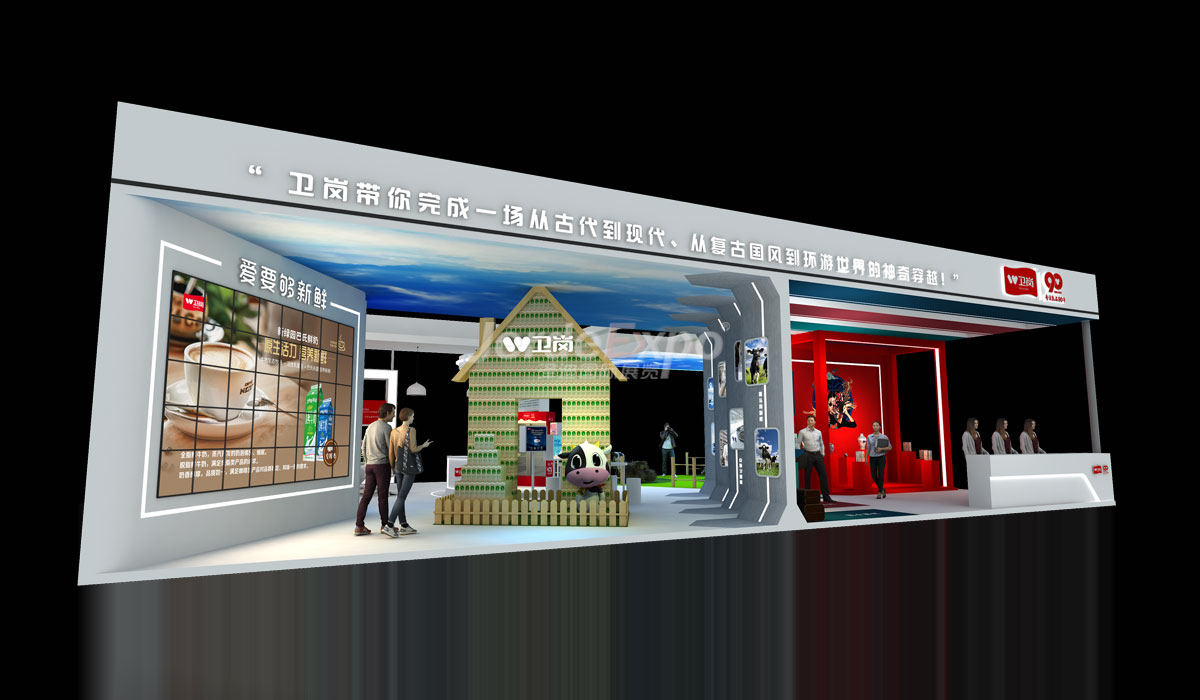 216㎡展會裝修設(shè)計(jì)效果圖