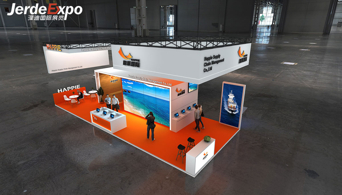 進博會展會展臺設(shè)計效果圖